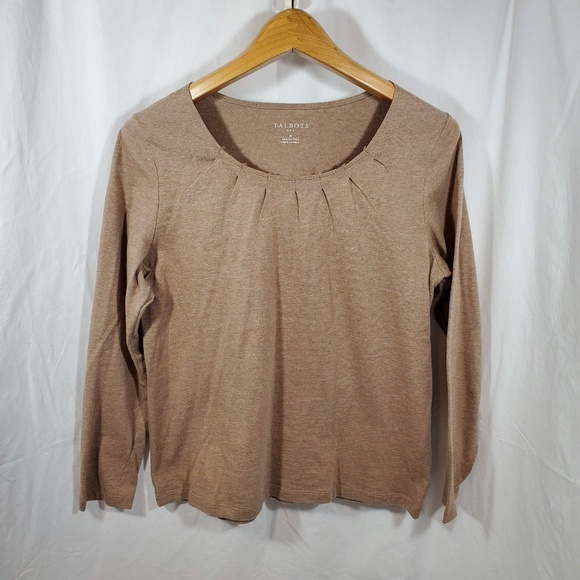 Talbots Top Size M  Brown - Picture 1 of 7